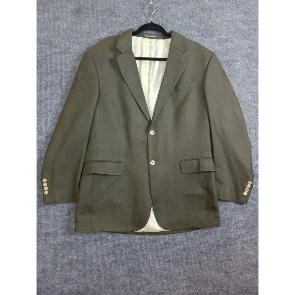 Ralph Lauren Blazer Wool Olive Green Two Button Sport Coat Menswear